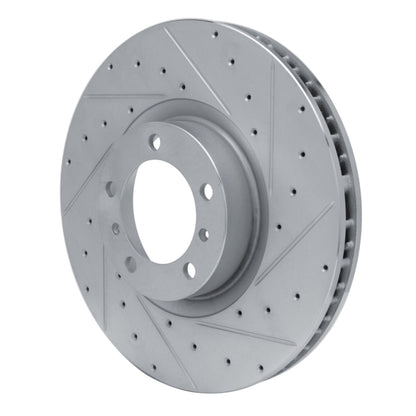 R1 Concepts R1 10-24 Audi RS e-Tron GT Right Front Drilled & Slotted Silver Brake Rotor