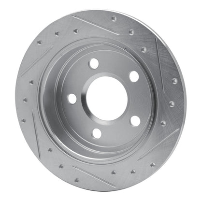 R1 Concepts R1 97-05 Buick Century Rear Left Drilled & Slotted Silver Brake Rotor