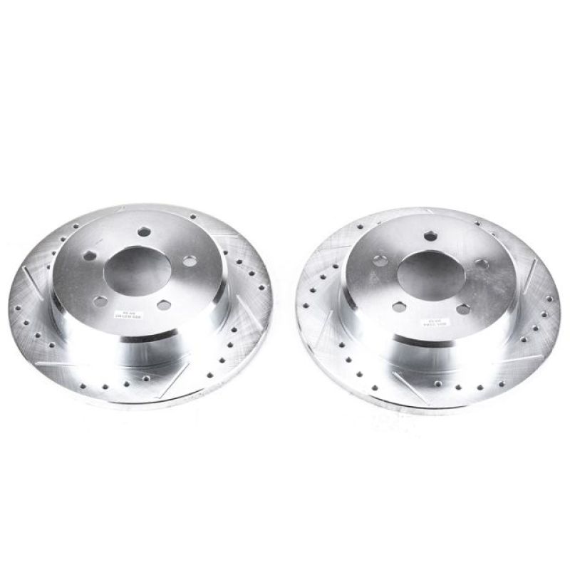 PowerStop Power Stop 97-07 Chrysler Town & Country Rear Evolution Drilled & Slotted Rotors - Pair