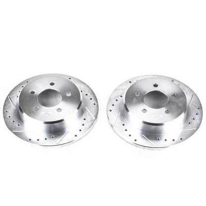 PowerStop Power Stop 97-07 Chrysler Town & Country Rear Evolution Drilled & Slotted Rotors - Pair