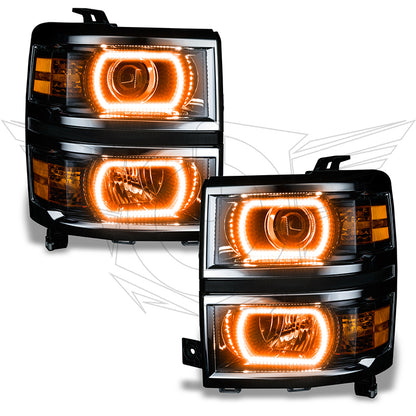 ORACLE Lighting Oracle Chevy Silverado 14-15 Halo Kit Projector Style - ColorSHIFT w/ BC1 Controller