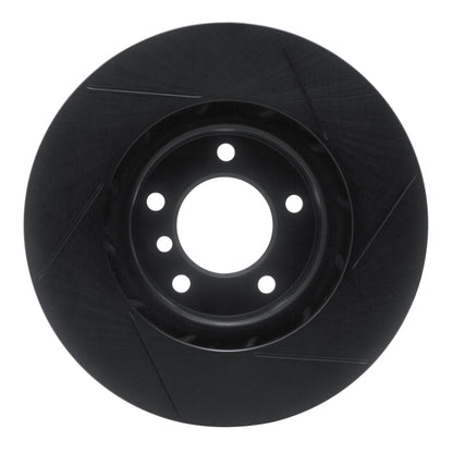 R1 Concepts R1 95-02 BMW M3 Right Front Slotted Black Brake Rotor