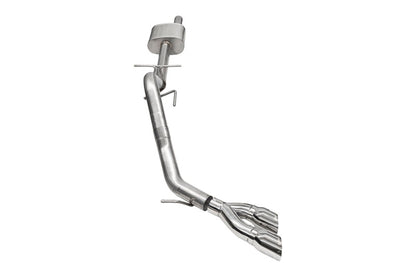 CORSA Performance Corsa 2024-2025 Ford Ranger 3in Cat-Back Exhaust 4in Polished Pro-Series Slash Cut Twin Tip