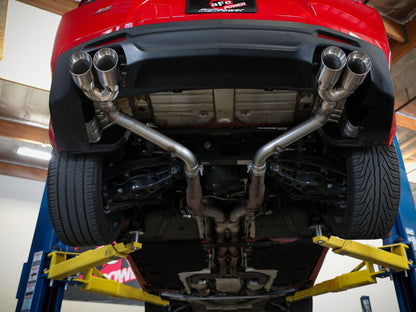 aFe POWER MACH Force-Xp 3in Axle-Back Exhaust 16-20 Chevrolet Camaro SS V8 6.2L w/o Mufflers - Black