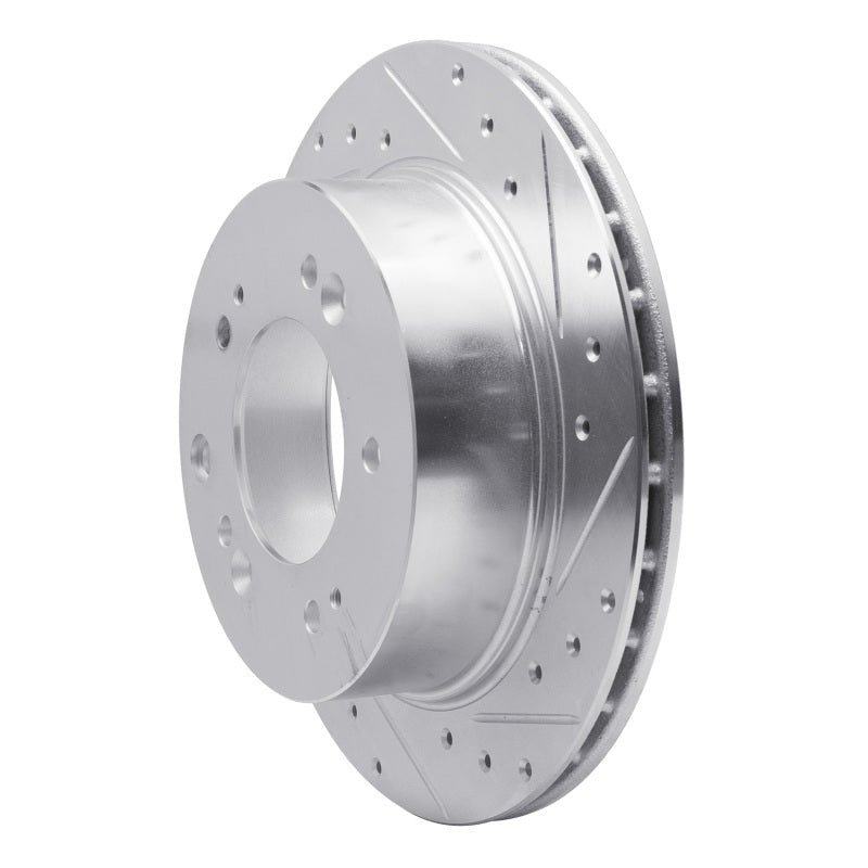 R1 Concepts R1 07-09 Kia SORENTO Rear Right Drilled & Slotted Silver Brake Rotor
