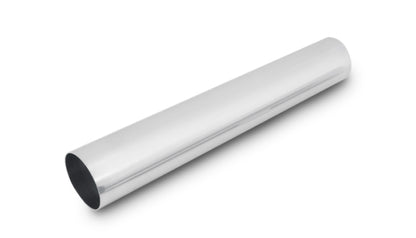 Vibrant 4in O.D. Universal Aluminum Tubing (18in long Straight Pipe) - Polished