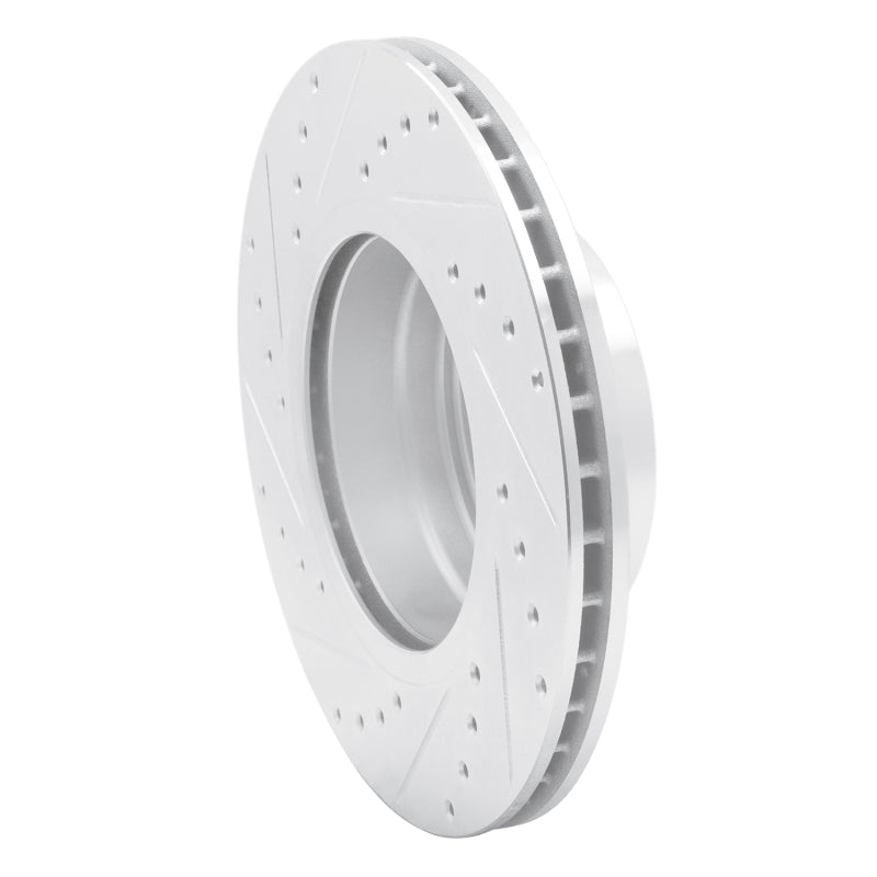 R1 Concepts R1 04-10 BMW 525I (USA/Canada) Front Right Drilled & Slotted Silver Brake Rotor