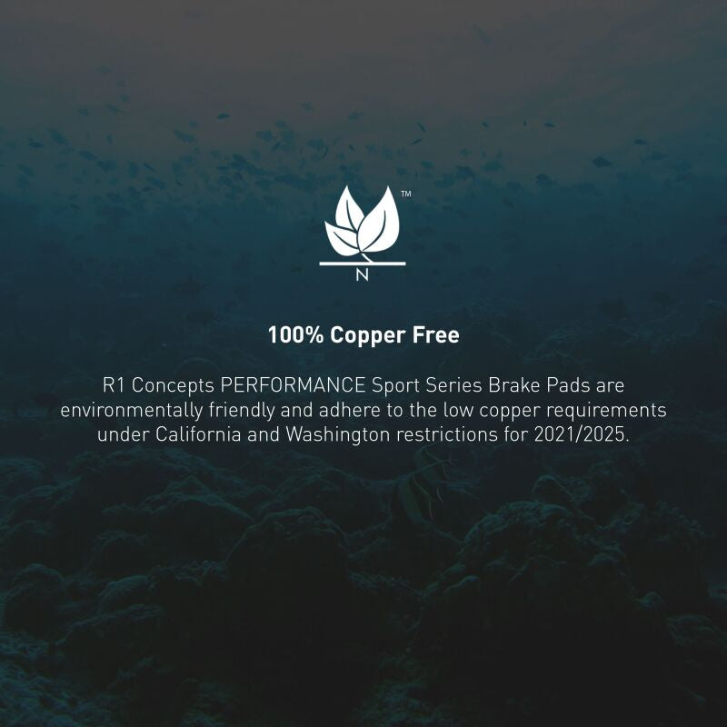 R1 Concepts R1 11-19 BMW 650I Xdrive Rear Performance Sport Brake Pads