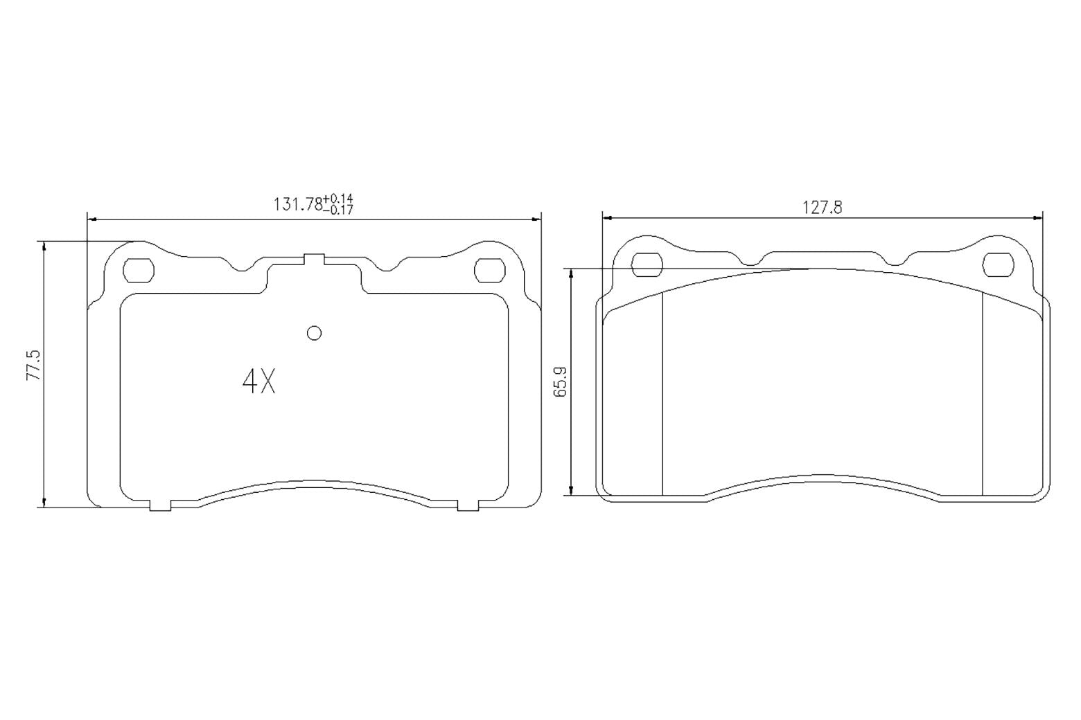 BOGAP V8210112 Brake Pad Set, Disc Brake