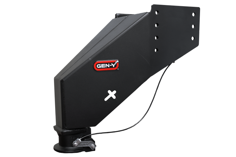 GEN-Y Hitch Gen-Y Nomad Static 5th Wheel to Gooseneck - 6.5K TW 30K Tow - Texture Black (Rhino Frames)