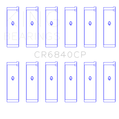 King Engine Bearings 05-12 Nissan VQ40DE V6 4L (Size 0.25) Rod Bearing Set
