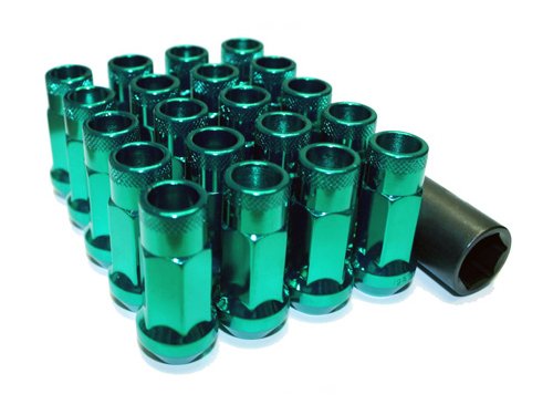 MUTEKI 32906G LUG NUTS KIT SR48 12X1.50 GREEN FINISH (OPEN END)