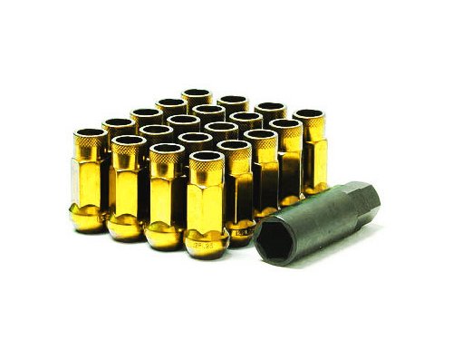 MUTEKI 32906Z LUG NUTS KIT SR48 12X1.50 CHROME YELLOW (OPEN END)