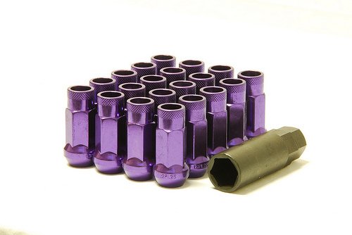 MUTEKI 32905L LUG NUTS KIT SR48 12X1.25 CH PURPLE (OPEN END)