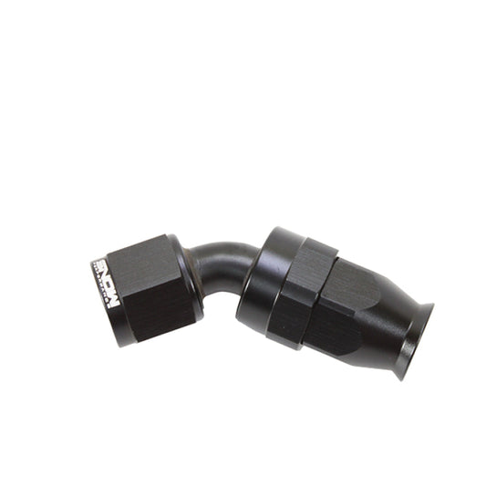 Snow Performance Snow -8AN 45 Degree PTFE Hose End (Black)