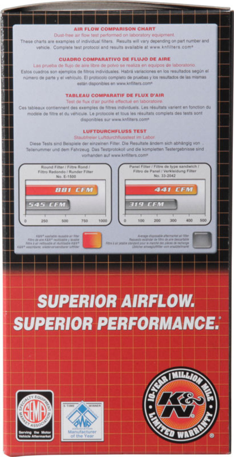 K&N Engineering K&N Custom Oval Race Filter 5-1/8in FLG / 9in OD x 3-3/8in HW/VENT