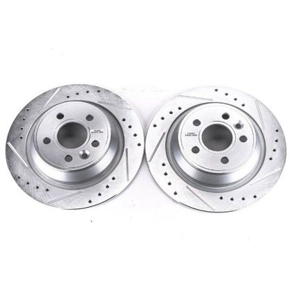 PowerStop Power Stop 12-15 Land Rover Range Rover Evoque Rear Evolution Drilled & Slotted Rotors - Pair
