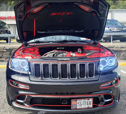 ORACLE Lighting Oracle Jeep Grand Cherokee 11-13 Triple Halo Kit - ColorSHIFT w/ 2.0 Controller