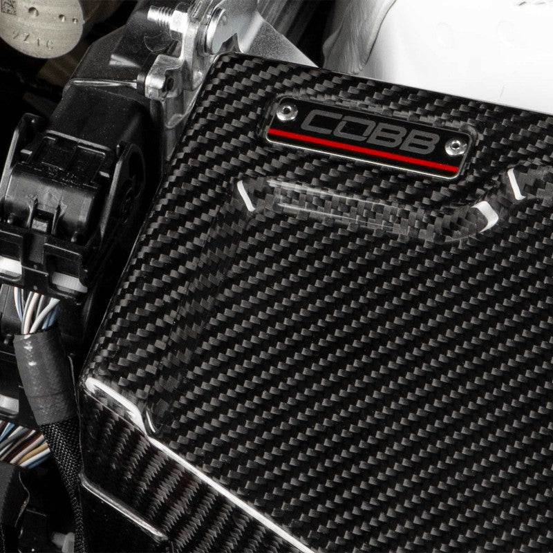 COBB 846665-KIT FUSE COVER KIT CARBON FIBER REDLINE FOR SUBARU WRX 2022-