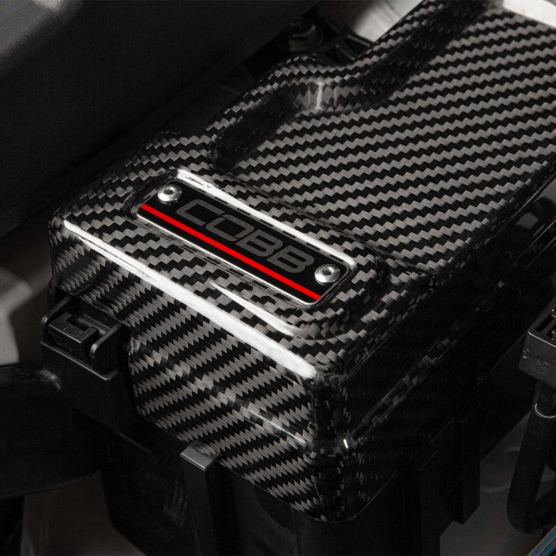 COBB 846665-KIT FUSE COVER KIT CARBON FIBER REDLINE FOR SUBARU WRX 2022-