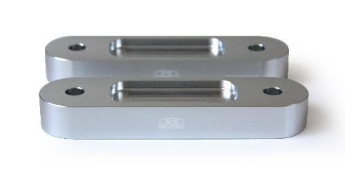BLOX Racing BLOX Honda S2000 Racing Front 20mm Thick Spacer Bump Steer Kit - Silver (Lowered 1in and more)