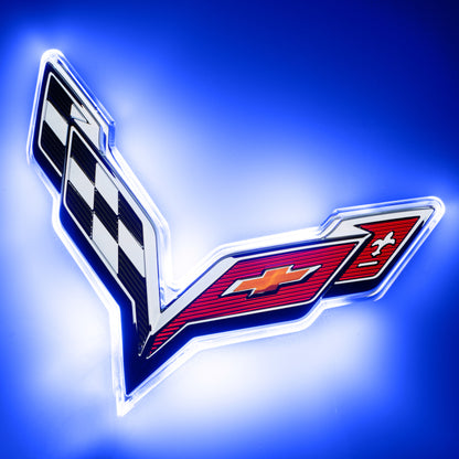 ORACLE Lighting Oracle Corvette C7 Rear Illuminated Emblem - Blue