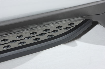 Dee Zee Universal Running Board Universal Cross Utility Vehicle NXc (Stainless Top w Blk Trim)