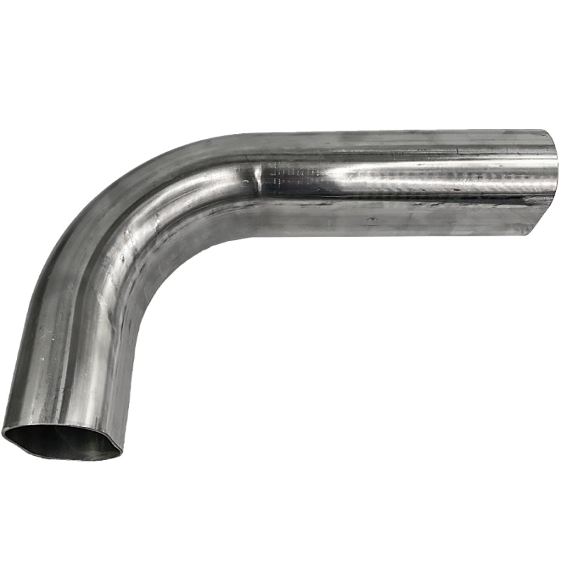 Granatelli Motor Sports Granatelli 3in Oval Stainless Steel Vertical Radius 90 Deg bend 4.5in Bend Radius Tubing