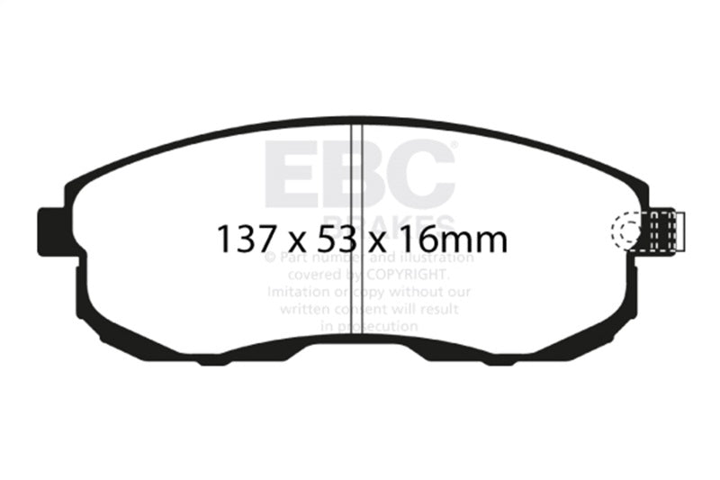 EBC Racing 03-09 Nissan 350Z RP-1 Race Front Brake Pads