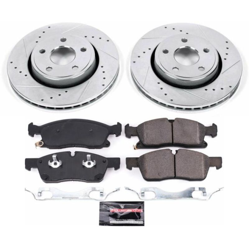 PowerStop Power Stop 17-19 Jeep Grand Cherokee Front Z23 Evolution Sport Brake Kit