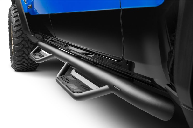 N-Fab Podium LG 09-14 Dodge Ram 1500 Quad Cab SRW - Tex. Black - Cab Length - 3in