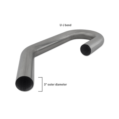 Mishimoto Universal 304SS Exhaust Tubing 3in. OD - U-J Bend