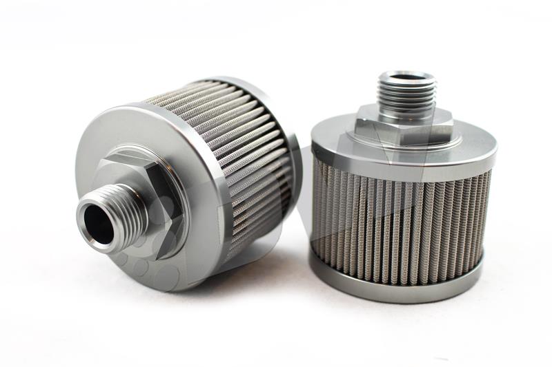 DeatschWerks Stainless Steel 6AN 100 Micron Universal Fuel Pump Pre-Filter