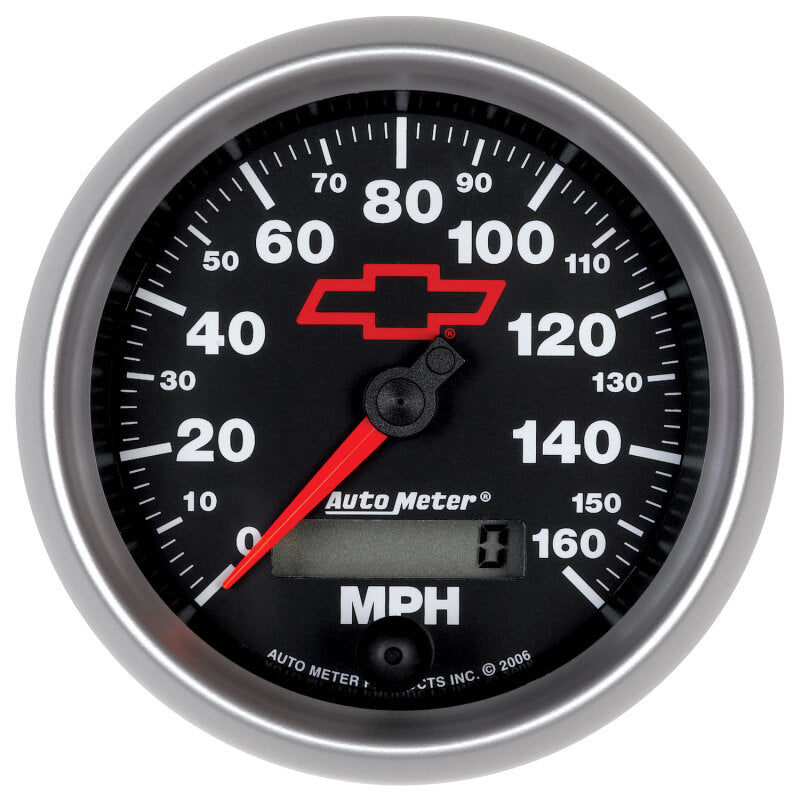 Autometer Speedometer 3-3/8in, 0-160 MPH, Elec. Programmable - Bowtie Black