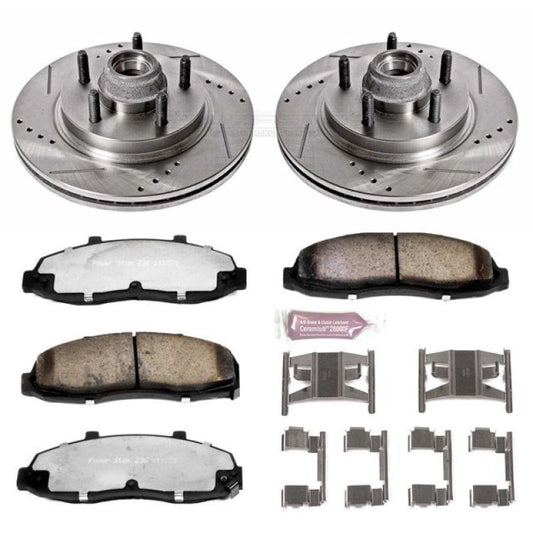 PowerStop Power Stop 00-03 Ford F-150 Front Z36 Truck & Tow Brake Kit