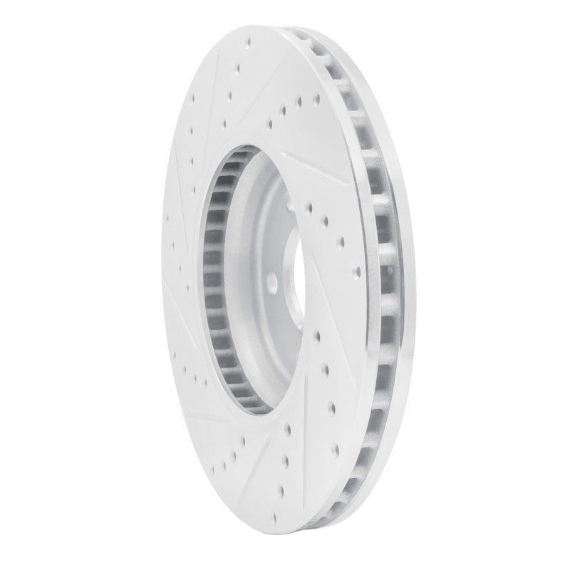 R1 Concepts R1 08-12 Audi Q5 (USA/Canada Excl Hybrid) Front Right Drilled & Slotted Silver Brake Rotor