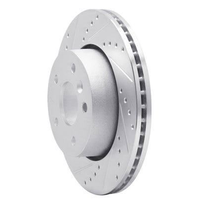 R1 Concepts R1 1994-2002 Land Rover Range Rover Front Left Drilled & Slotted Silver Brake Rotor