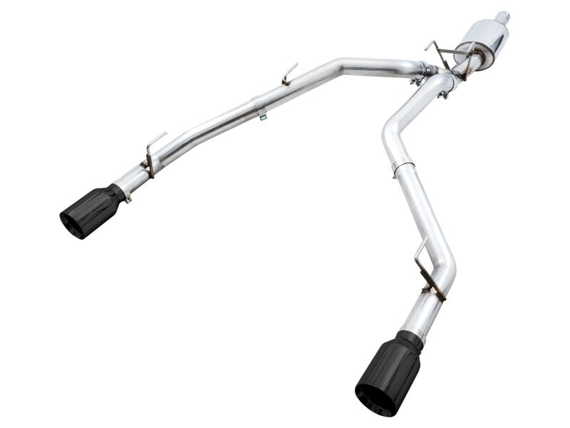 AWE Tuning 09-18 RAM 1500 5.7L (w/o Cutout) 0FG Dual Rear Exit Cat-Back Exhaust - Diamond Black Tips