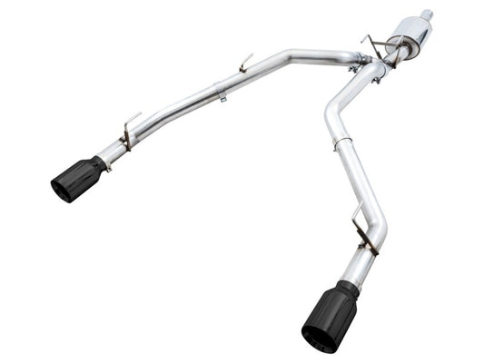 AWE Tuning 09-18 RAM 1500 5.7L (w/o Cutout) 0FG Dual Rear Exit Cat-Back Exhaust - Diamond Black Tips
