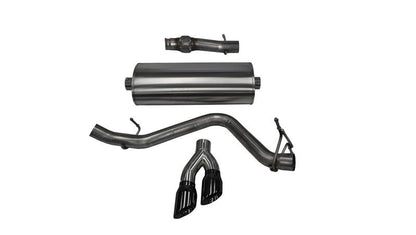 CORSA Performance Corsa 14-19 GMC Sierra/Chevy Silv 1500 Reg. Cab/Std. Bed 5.3L V8 Black Sport Single Side CB Exhaust