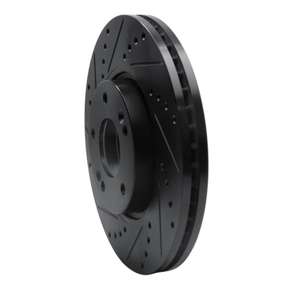 R1 Concepts R1 12-16 Kia Sportage (USA/Canada) Front Left Drilled & Slotted Black Brake Rotor