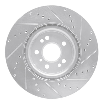 R1 Concepts R1 12-18 Mercedes-Benz ML350 Front Left Drilled & Slotted Silver Brake Rotor