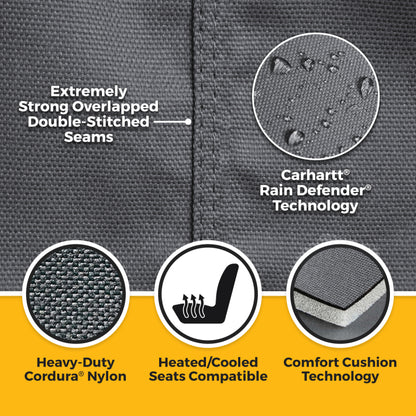 Covercraft 24-26 Toyota Tacoma Carhartt Super Dux PrecisionFit Custom 1st Row Seat Covers - Gravel