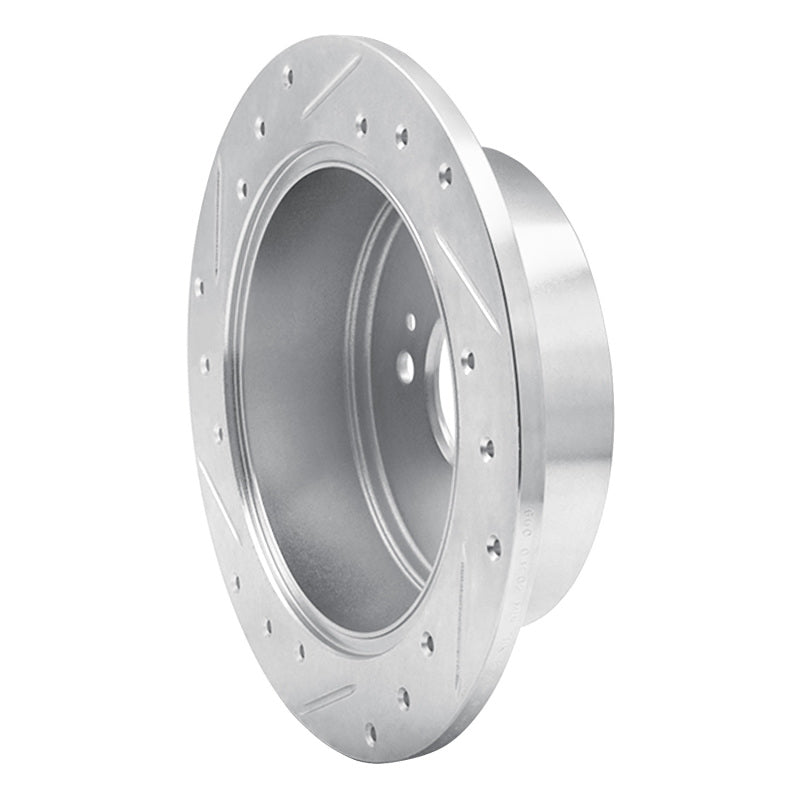 R1 Concepts R1 06-12 Dodge Attitude (Mexico) Rear Right Drilled & Slotted Silver Brake Rotor