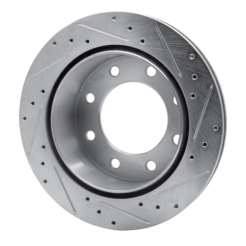 R1 Concepts R1 99-25 Chevrolet Suburban 2500 Rear Left Drilled & Slotted Silver Brake Rotor