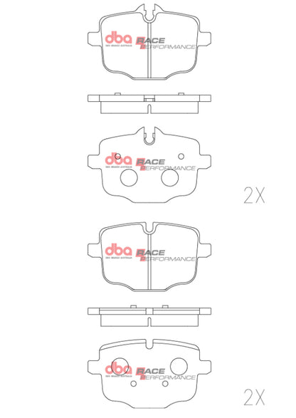 DBA 2020+ BMW M3/M4 Competition (G80/G82) Rear RP Performance Brake Pads