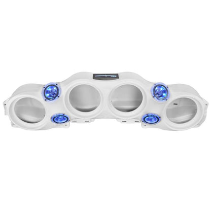 DS18 2018-23 Jeep JL/JLU/JT Soundbar System Fits 4 x 8in Speakers (Not Included)- White