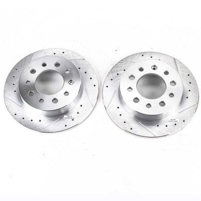 PowerStop Power Stop 03-08 Hyundai Tiburon Rear Evolution Drilled & Slotted Rotors - Pair