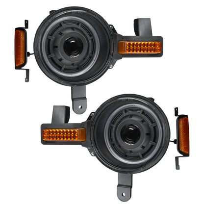 ORACLE Lighting Oracle 2021+ Ford Bronco Oculus Bi-LED Projector Headlights - Amber/White Switchback