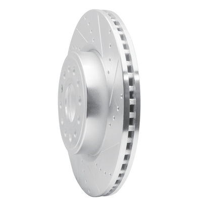 R1 Concepts R1 19-25 Ram 1500 Front Right Drilled & Slotted Silver Brake Rotor